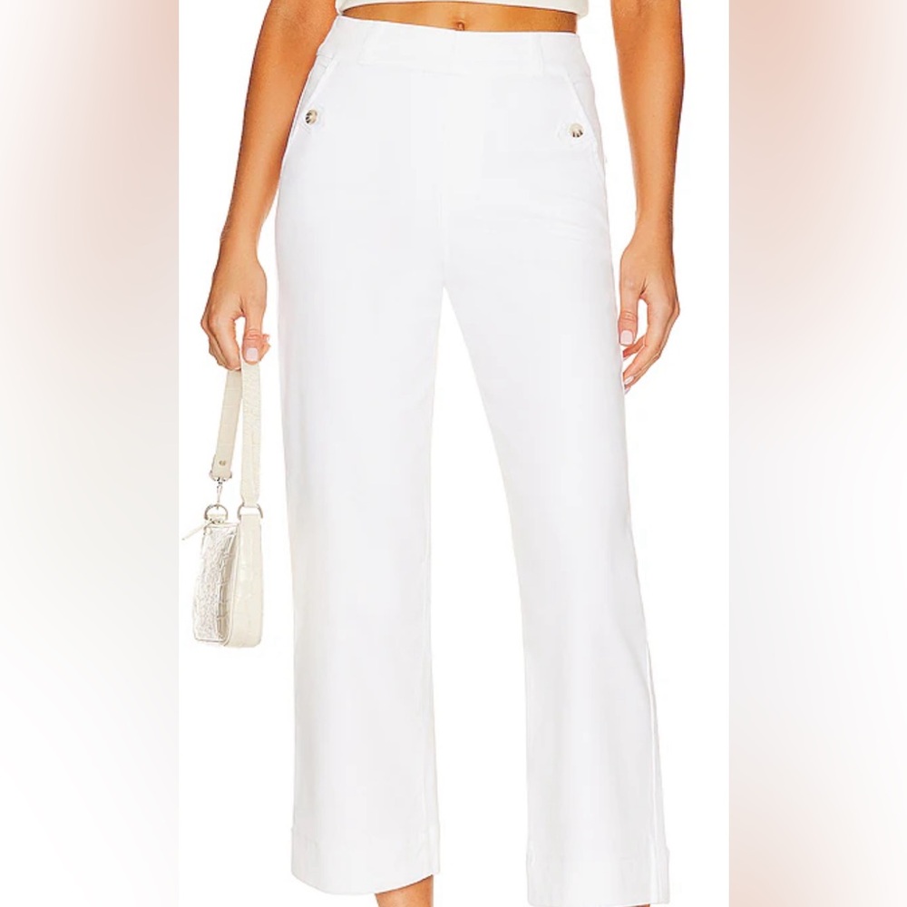 Spanx Stretch Twill Cropped Pant White size medium